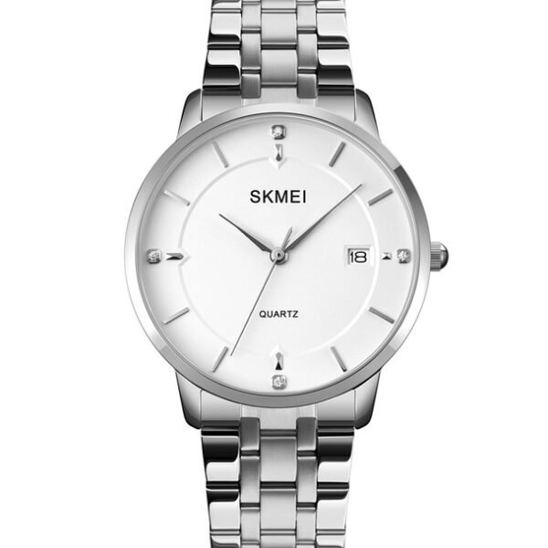 SKMEI 1801 Quartz Wristwatch- SILVER