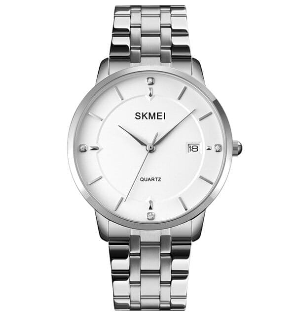 SKMEI 1801 Quartz Wristwatch- SILVER