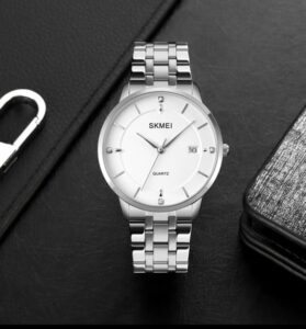 SKMEI 1801 Quartz Wristwatch- SILVER