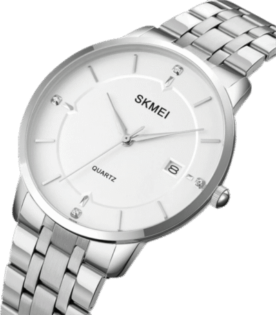 SKMEI 1801 Quartz Wristwatch- SILVER