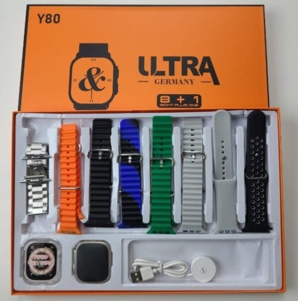 Y80 Ultra Smart Watch With 8 Straps - Image 3