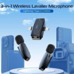 Ulanzi V6 3-in-1 Wireless Microphone for iPhone/Android/ Tablet/Camera