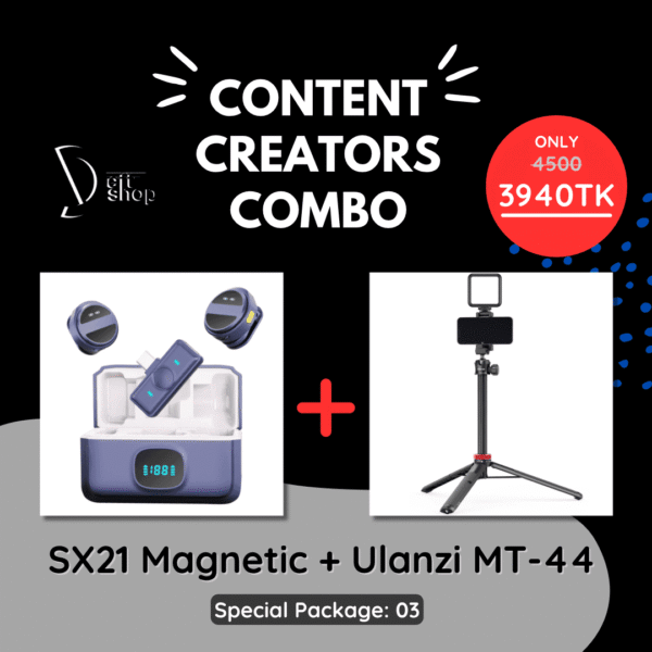 SX21 Magnetic Mic + Ulanzi MT-44 (Special Package: 04)