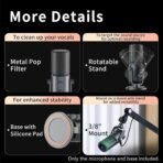 Ulanzi YV005 RGB Noise Cancelling Condenser Microphone