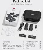 Ulanzi HM2301 Dual Channel Wireless Microphone Handheld Mic