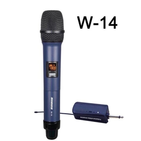 HENGFU W-14 Professional Wireless Microphone a close up of a microphone