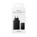 Samsung 65W PD Super Fast Power Adapter Trio (USB-C2 & USB-A1) - Black (Model: EP-T6530)