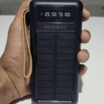 RECRSI 10000mAh Solar Power Bank with Light