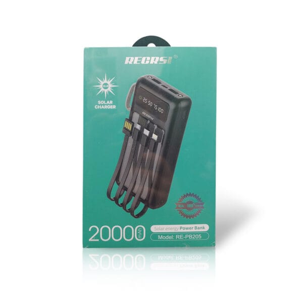 Regrsi 20000mAh Solar Energy Power Bank