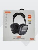 RECRSI RE-NY024 Wireless Stereo Music Headphone – Black - Image 2
