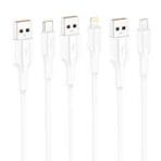FONENG USB Cable Type-C 3A (XS01) - White - Image 4