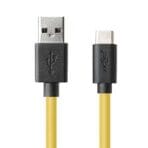 Realme 3A Type-C Charging Cable - Black Yellow - Image 2
