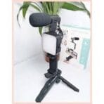 Professional AY-49 Smartphone Vlog Video Fill Light Kit with Tripod, Microphone, Phone Stand & Remote Controller - Image 2