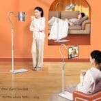 SSKY L6 Bedside Sofa Live Landing Phone & Computer Bracket – Base Heavy Version (White) - Image 3