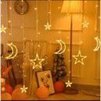 Moon & Star LED Curtain Fairy Lights - Image 4