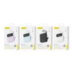 FONENG PX111 10000mAh Mini 22.5W Power Bank with 2 Built-in Cables - Black - Image 3