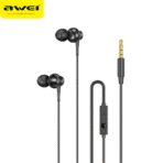 Awei PC-2 Mini Stereo Wired In-Ear Earphone (Black) - Image 4