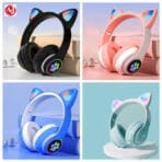 STN-28 Wireless Cat Ear Headset – Bluetooth Headphones with LED Light - Image 3