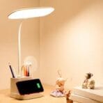 LED Desk Lamp with Pen Holder & Mirror – Multi-functional Study and Vanity Light - Image 4