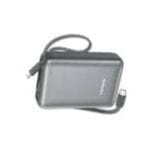 FONENG PX115 10000mAh Mini 22.5W Power Bank with 2 Built-in Cables - Dark Gray - Image 4