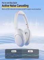 H3 Lite ANC White Overhead Headphone - Image 3