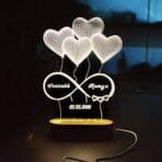 3D Swan Night Light – Optical Illusion Acrylic Desk Lamp (20x15 cm) - Image 3