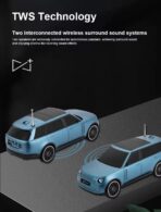 Kisonli B3 Car Toy Wireless Bluetooth Speaker 10W with Solar Charging – Portable, Durable, and Clear Sound - Image 2