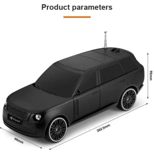 Kisonli B3 Car Toy Wireless Bluetooth Speaker 10W with Solar Charging – Portable, Durable, and Clear Sound