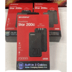 Itel Star 200C 20000mAh Power Bank with Built-in Charging Cables