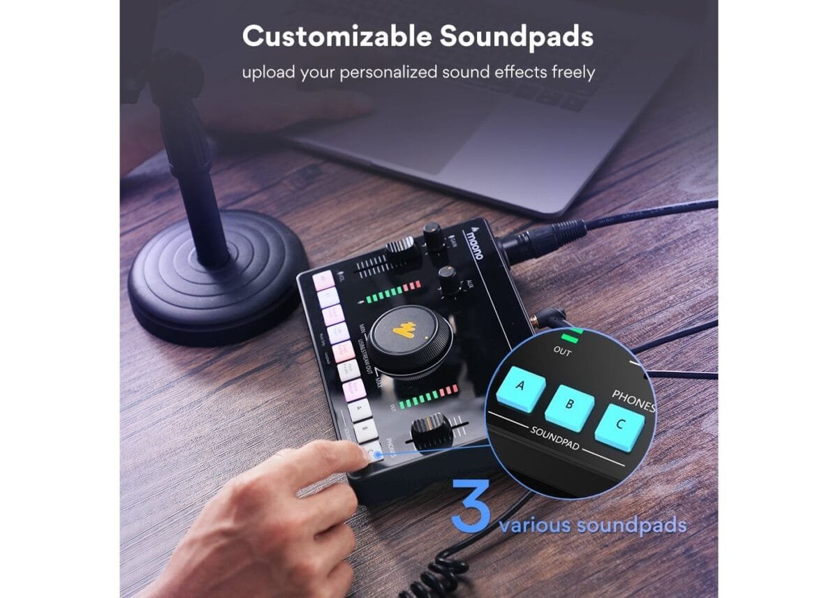 Maonocaster AMC2 NEO One-Stop Streaming Audio Mixer & Sound Card - Image 2