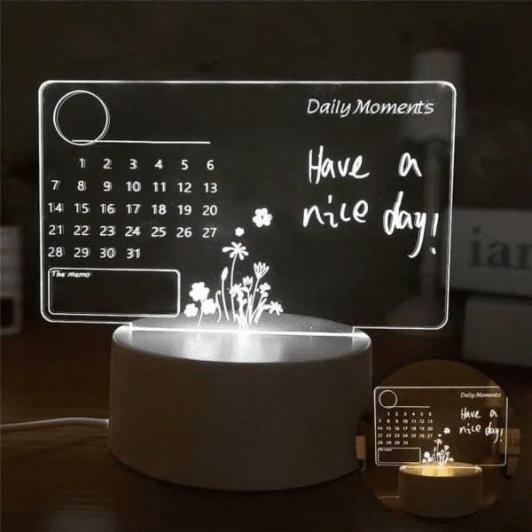 Creative LED Note Board Night Light
