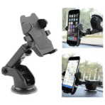 Heavy Duty Plastic Black Long Neck Car Mobile Phone Holder CZ-3115 with Adjustable Viewing Angle